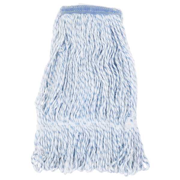 HuskeeFinish Blue and White Blend Loop End Finish Mop Head
